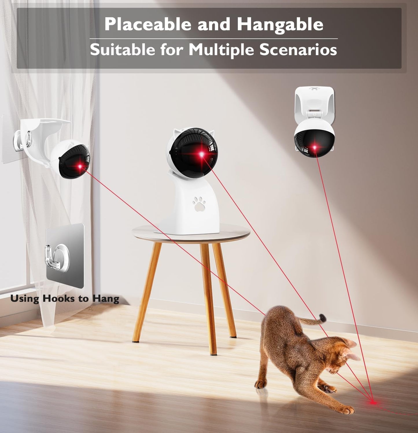 AUTOMATIC CAT LASER TOY – SMART MOTION & ADJUSTABLE PLAY DESIGN